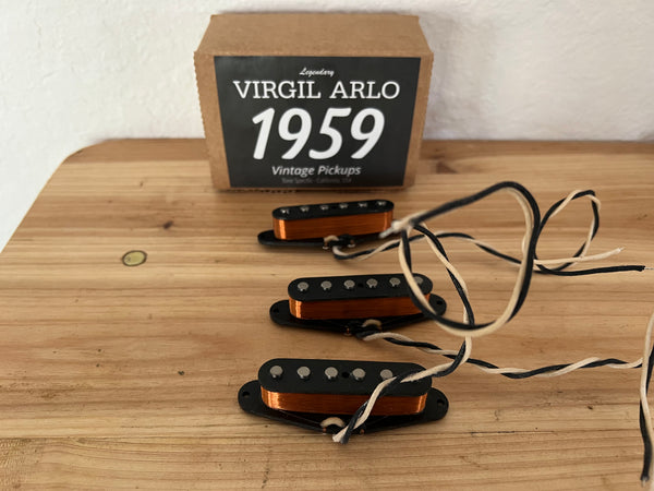 1959 Virgil Arlo Strat Pickups. Best Strat Pickups for SRV Stevie Ray Vaughan Tone.