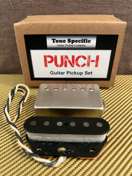 61/71 Punch Tele Set w/PAF Neck. Best Humbucker Tele Set for Rock & Heavy Tones