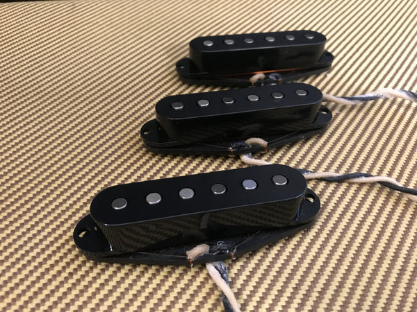 thumbnail image 2 of NEW Hot Texas Blues For Fender Stratocaster PICKUP SET Strat Pickups Chrome 2 of 11